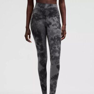 lululemon Align High-Rise Pant 28" Diamond Dye Pitch Grey Graphite Grey Size 4